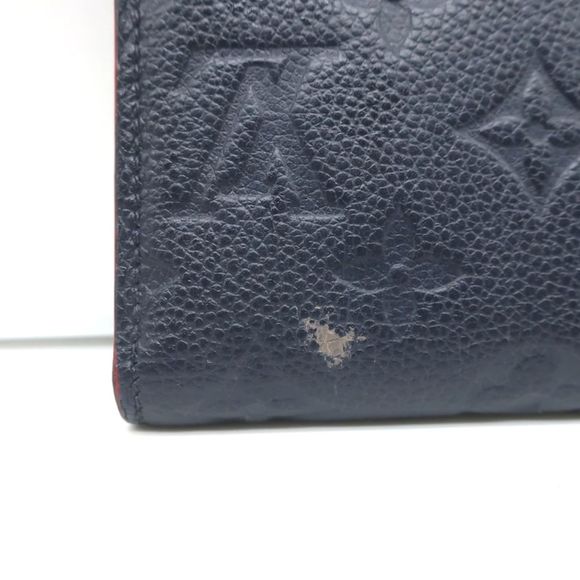 Louis Vuitton Victorine Wallet Navy Monogram Empreinte Leather - Picture 5 of 12